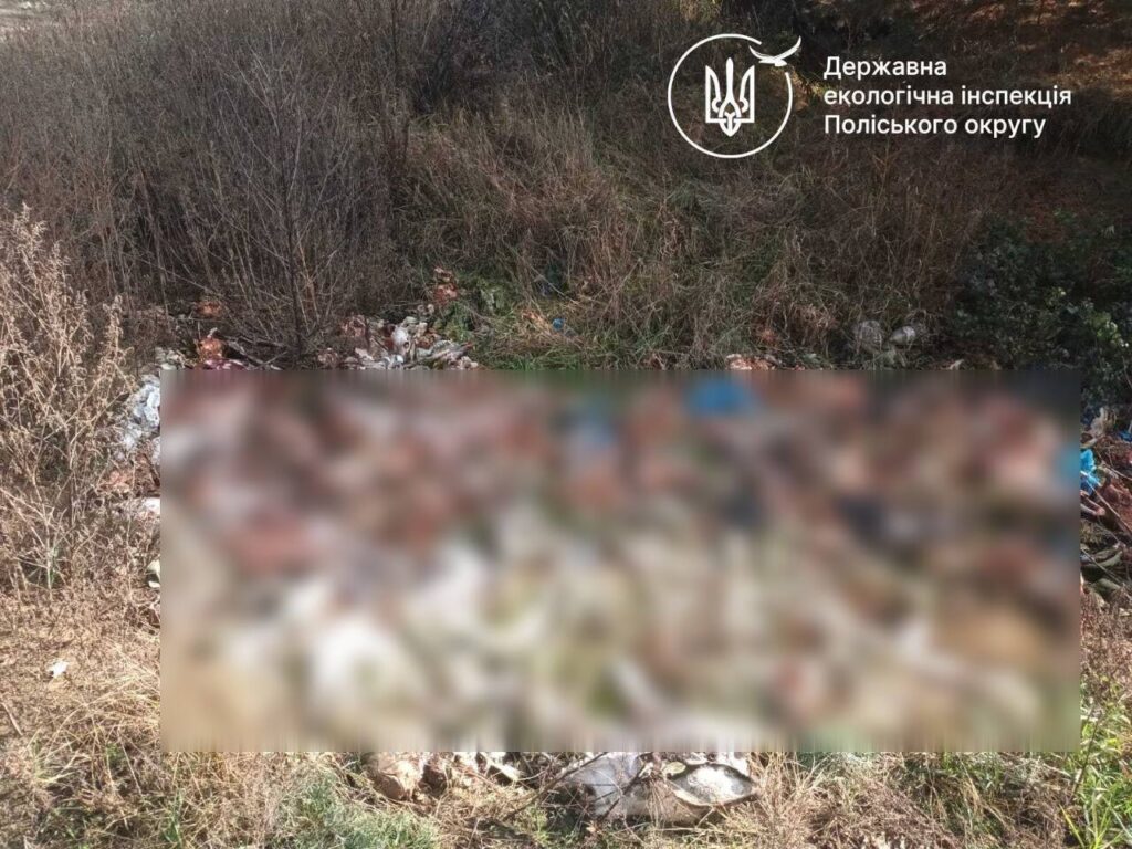 Виявлено факт незаконного складування відходів тваринного походження на території Оліївської територіальної громади