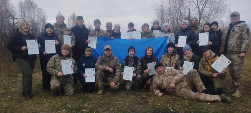 Для жителів Овруцької громади провели навчання з підготовки до національного спротиву