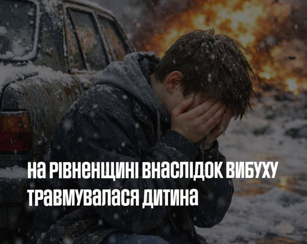 УВАГА: Трагедія на Рівненщині: через вибух ВНП постраждала дитина