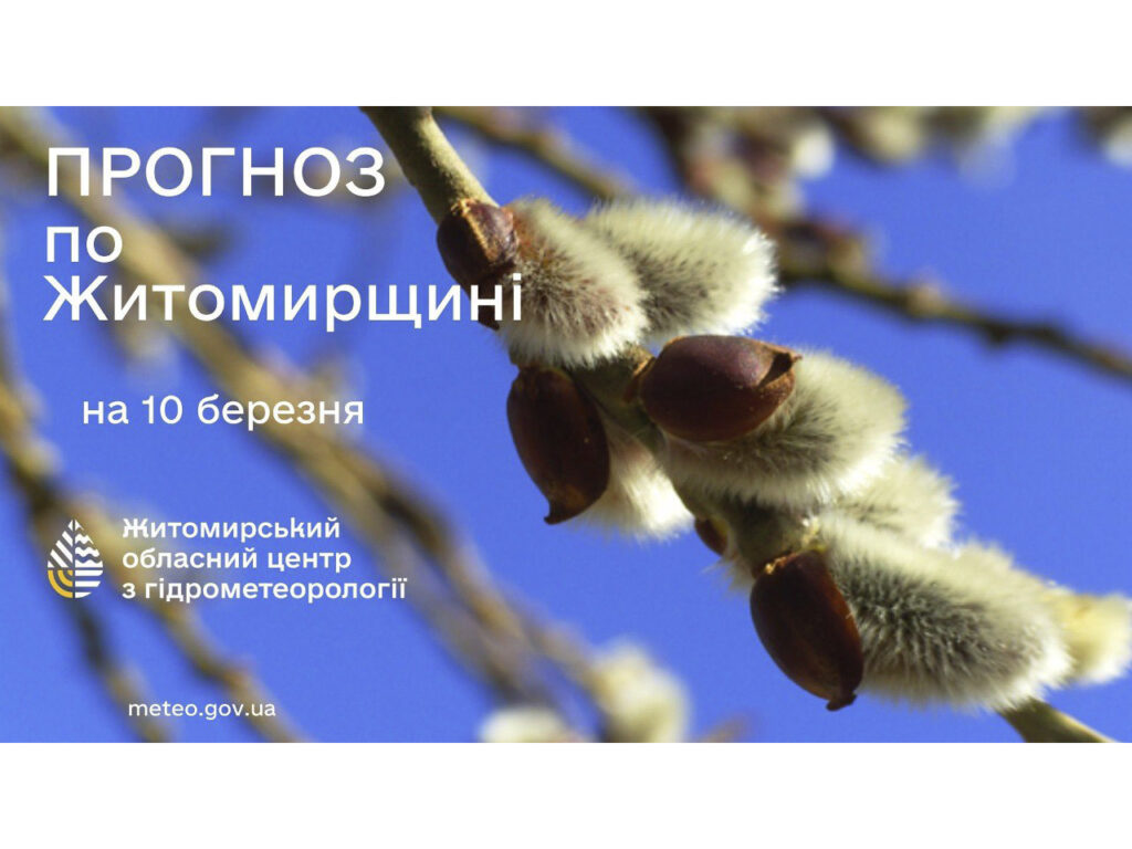 Прогноз погоди на добу 10 березня