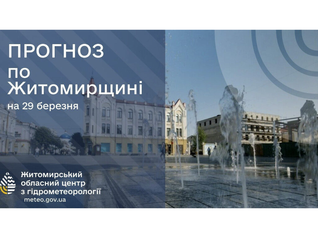 Прогноз погоди на добу 29 березня