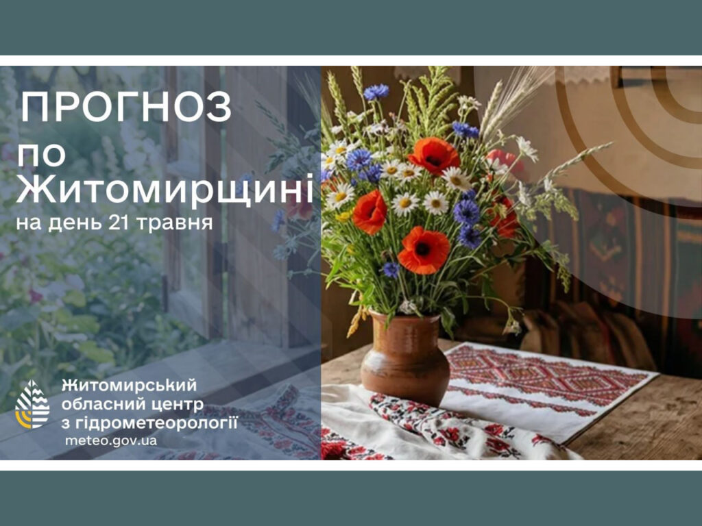 Погода сьогодні на Житомирщині