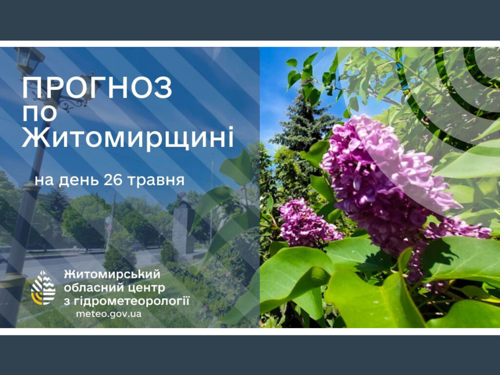 Погода сьогодні на Житомирщині