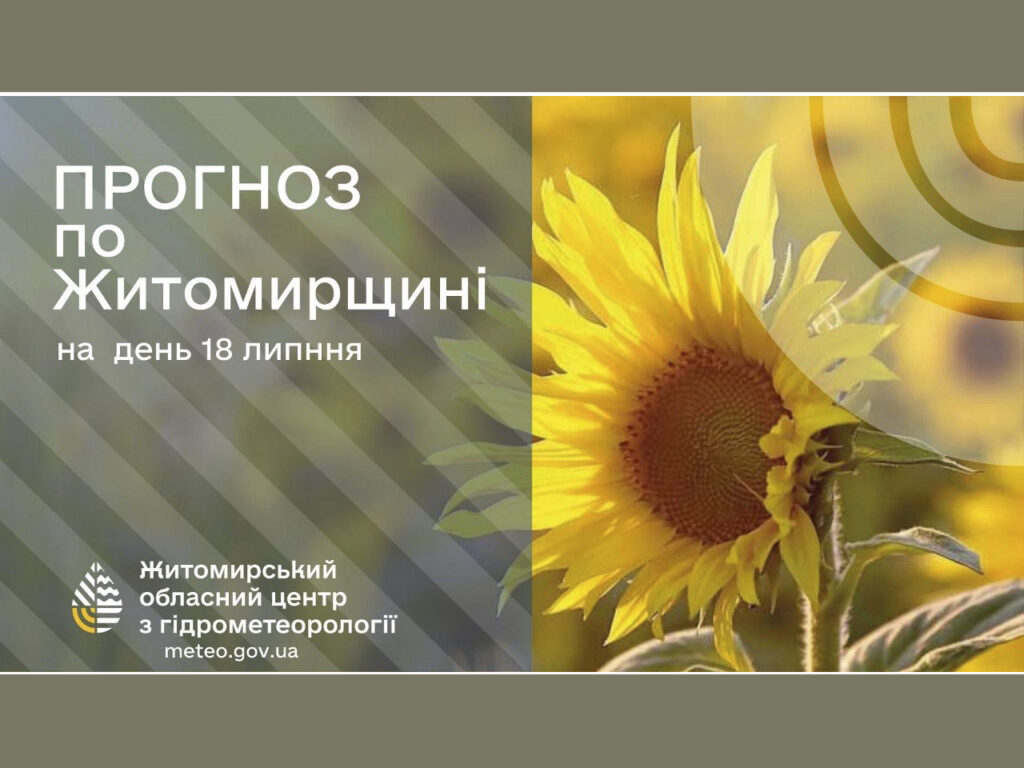 Погода сьогодні на Житомирщині